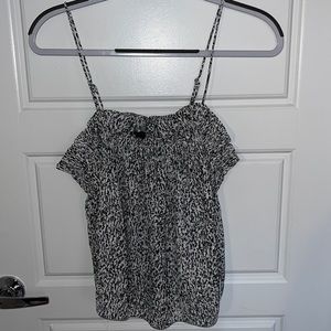 Spaghetti Strap smocked flowy tank top